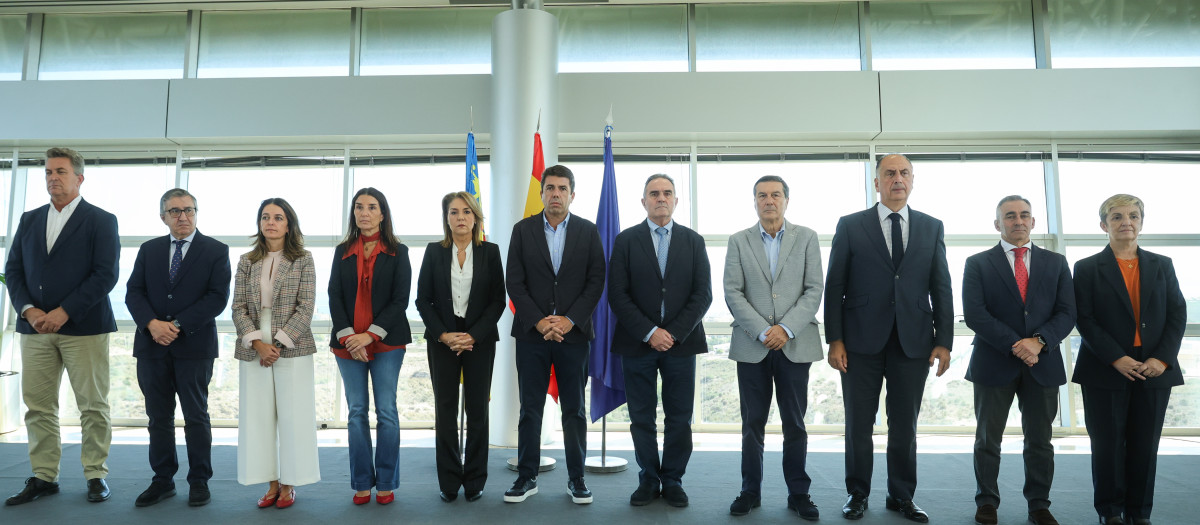 Imagen tomada este martes previa al Pleno del Consell, celebrado en Alicante