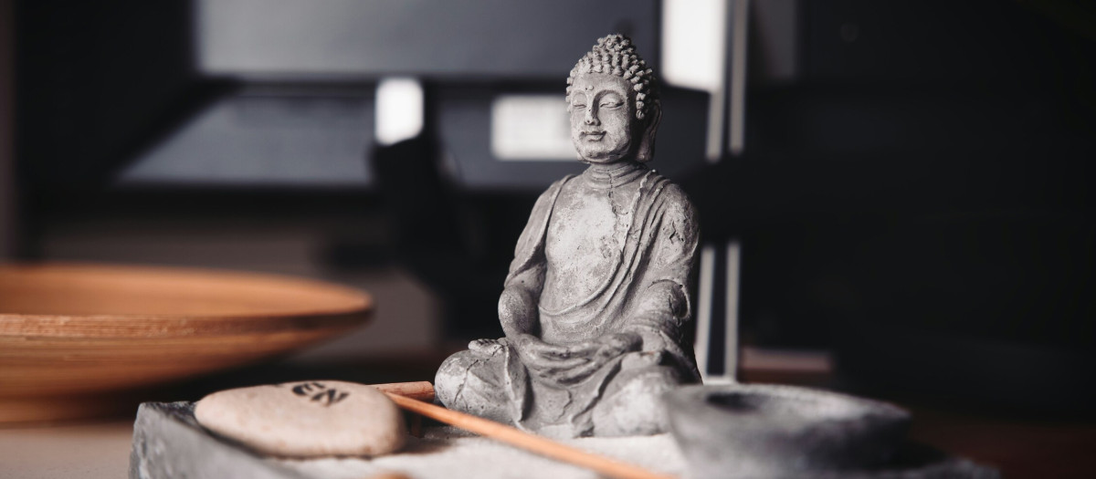 Una estatua oriental, en una imagen de archivo