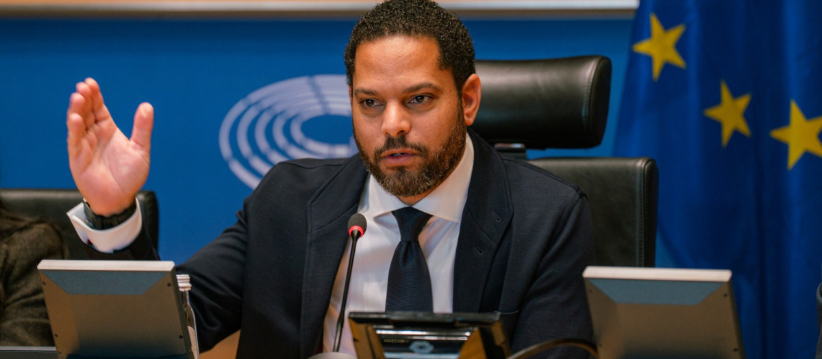 Ignacio Garriga, secretario general de Vox, en el Parlamento Europeo