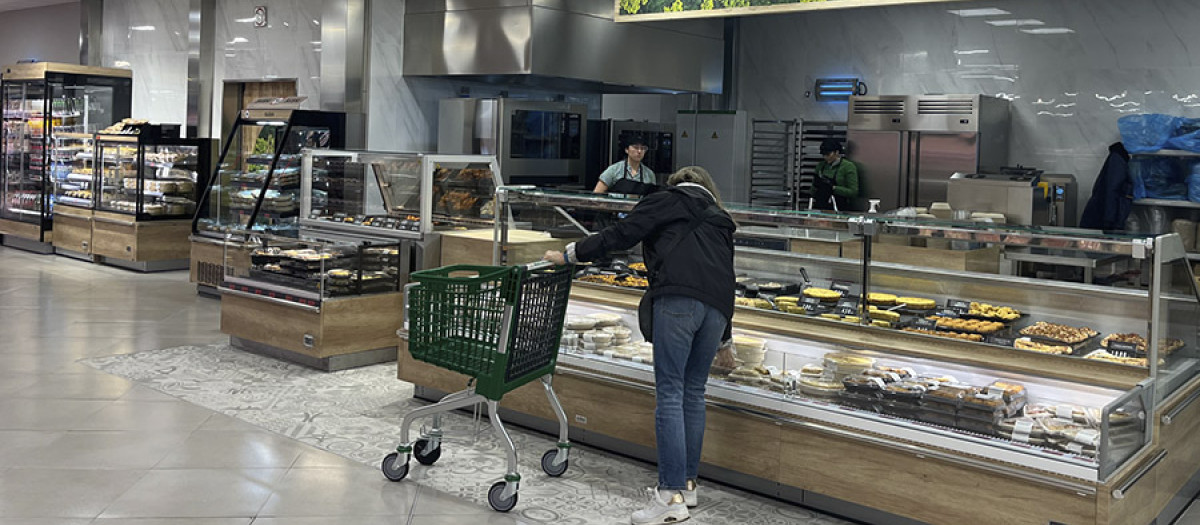 Imagen tomada en un supermercado de Mercadona