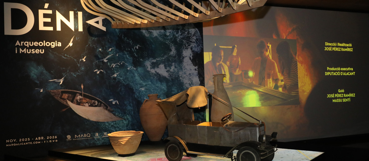 Imagen de la exposición Dénia, arqueología y museo, en el MARQ de Alicante