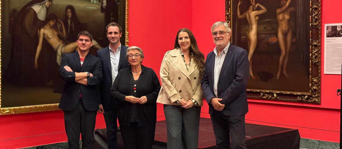 De izquierda a derecha, Gonzalo Herreros, Teo Fernández, Fuensanta García, Eva Delgado y Enrique Ortega.