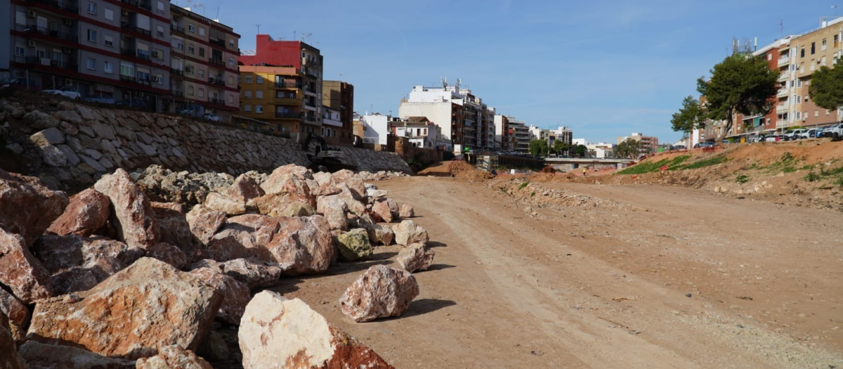 Imagen de los trabajos en el barranco del Poyo