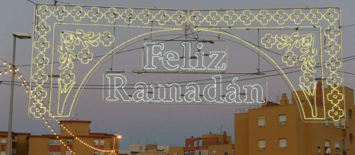 Alumbrado de Ramadán en la ciudad de Ceuta