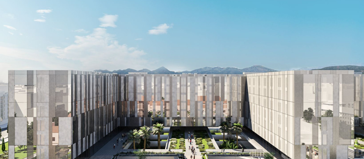 Recreación del Tercer Hospital de Málaga