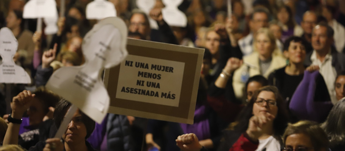 (Foto de ARCHIVO)
Imágenes de la manifestación con motivo del 25N en Málaga