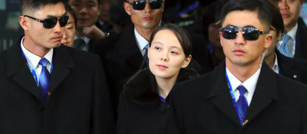 Kim Yo-jong, hermana del dictador norcoreano, en un evento internacional
