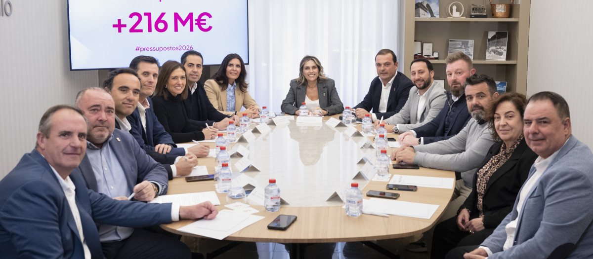 Imagen de la reunión del equipo de gobierno de la Diputación de Castellón