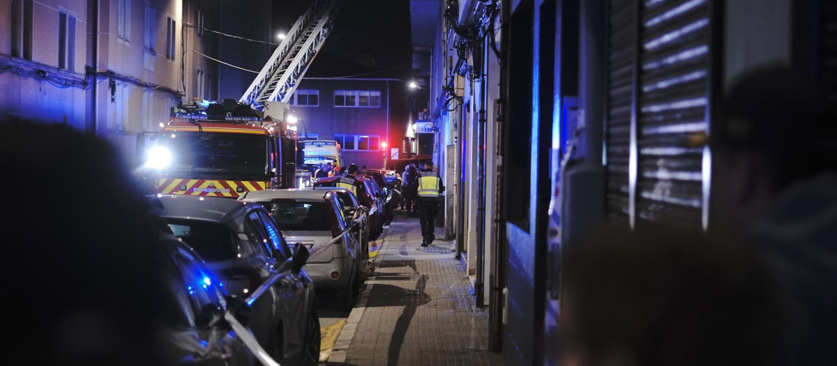 Incendio en la calle San Isidro de La Coruña