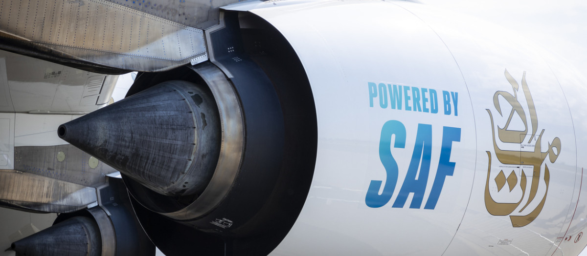 Avión propulsado por SAF