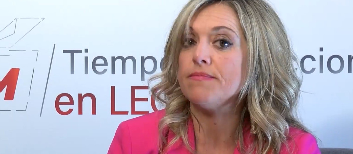 Silvia Mozo, portavoz de Podemos-IU en el Ayuntamiento de Villablino (León)