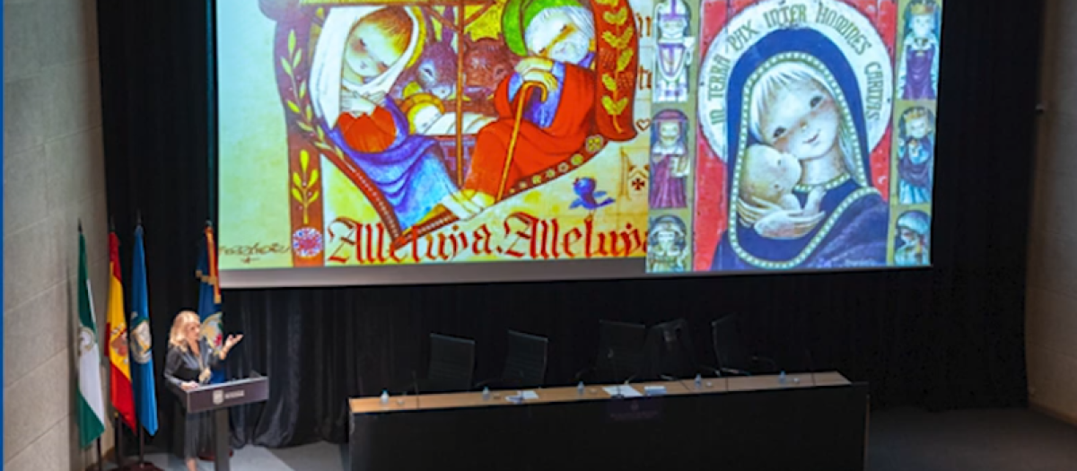 La doctora en Historia María Fidalgo Casares durante su conferencia