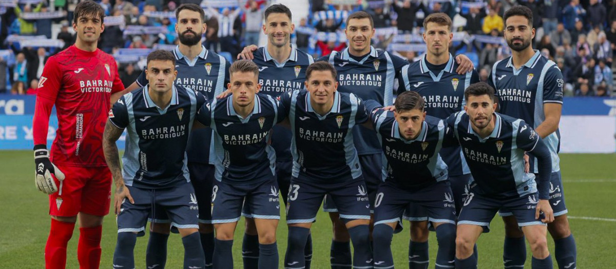 El once del Córdoba en Butarque