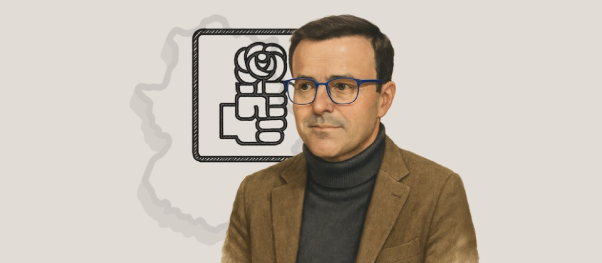 El candidato del PSOE en Extremadura, Miguel Ángel Gallardo