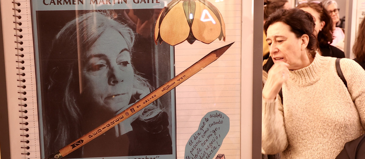 Inauguración de la exposición Carmen Martín Gaite y el collage: un diario en libertad
