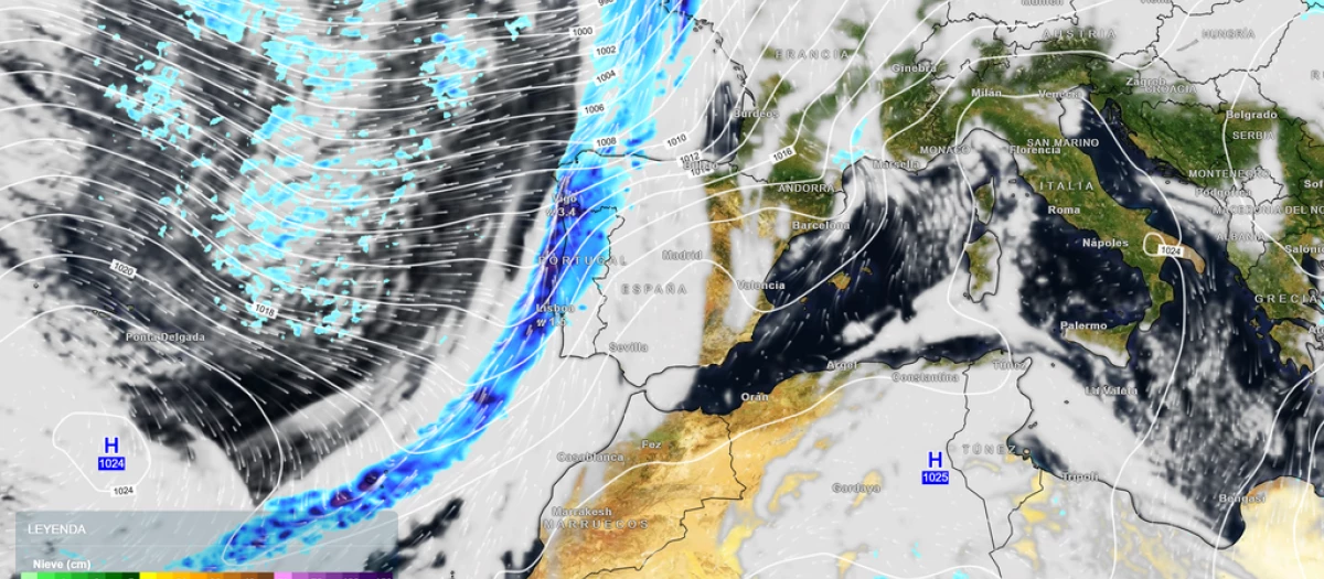 Predicción meteorológica de cara a este martes, 9 de diciembre