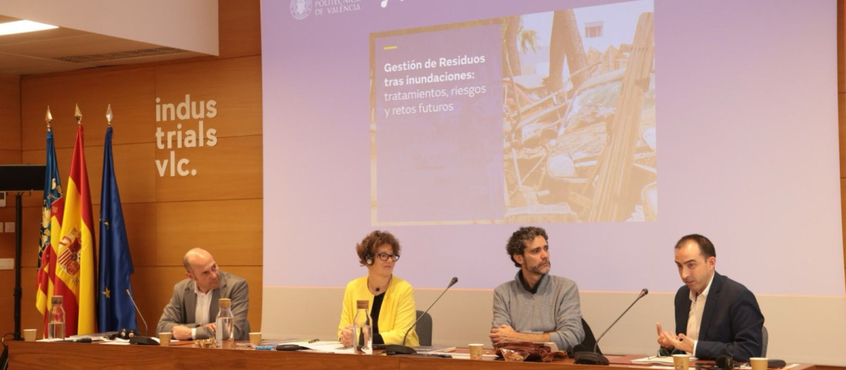 Imagen tomada este jueves durante la presentación del informe de la Fundación Naturgy sobre residuos tras inundaciones