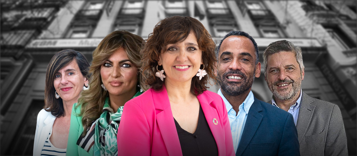 Eva Nárdiz Pérez, Beatriz Micaela Carrillo de los Reyes, María Guijarro, Ignacio Sola Barleycorn y Julio del Valle