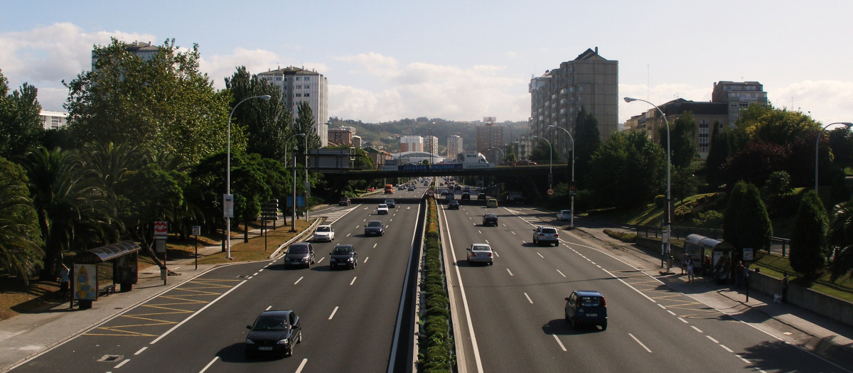 Avenida Alfonso Molina en La Coruña