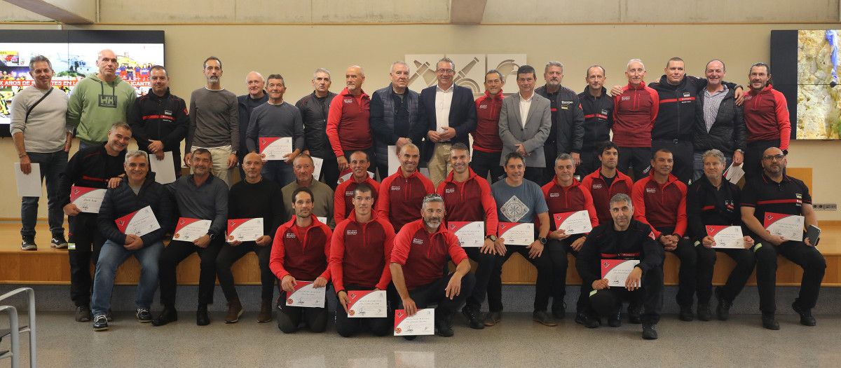 Homenaje al Grupo de Rescate del Consorcio de Bomberos en su 20 aniversario