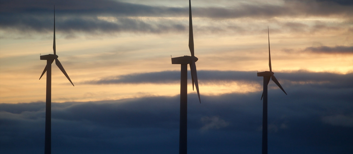 Un parque eólico en Muras, Lugo
