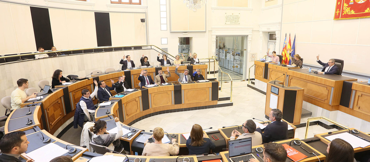 Pleno de presupuestos de la Diputación de Alicante