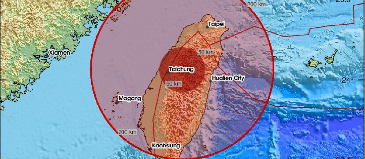 Terremoto en Taiwán