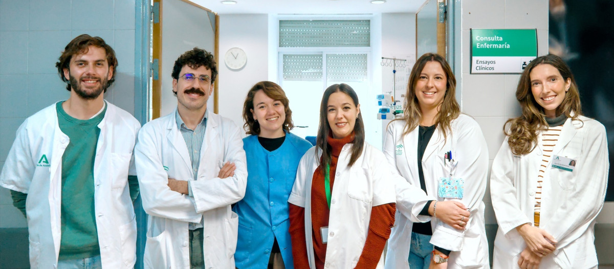 El equipo investigador en el ensayo clínico: hematólogos, farmacéuticas, coordinadora y enfermeras