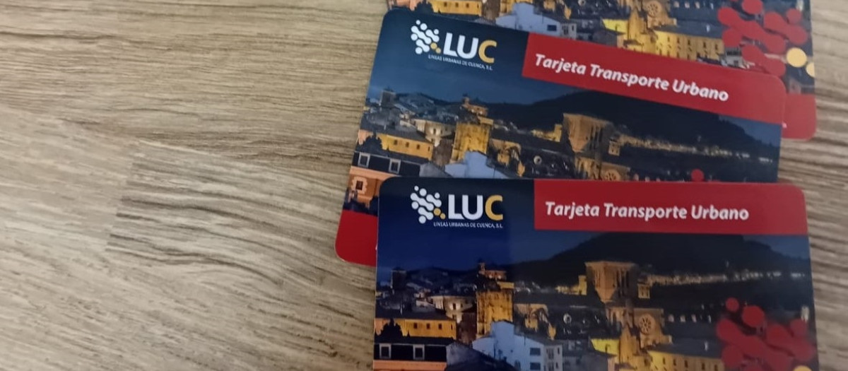 Abonos de autobús urbano de Cuenca.
REMITIDA / HANDOUT por AYUNTAMIENTO
Fotografía remitida a medios de comunicación exclusivamente para ilustrar la noticia a la que hace referencia la imagen, y citando la procedencia de la imagen en la firma
03/1/2024