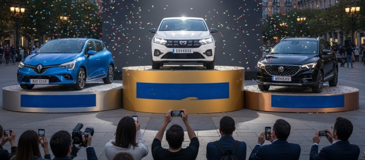 Los tres coches más vendidos este año