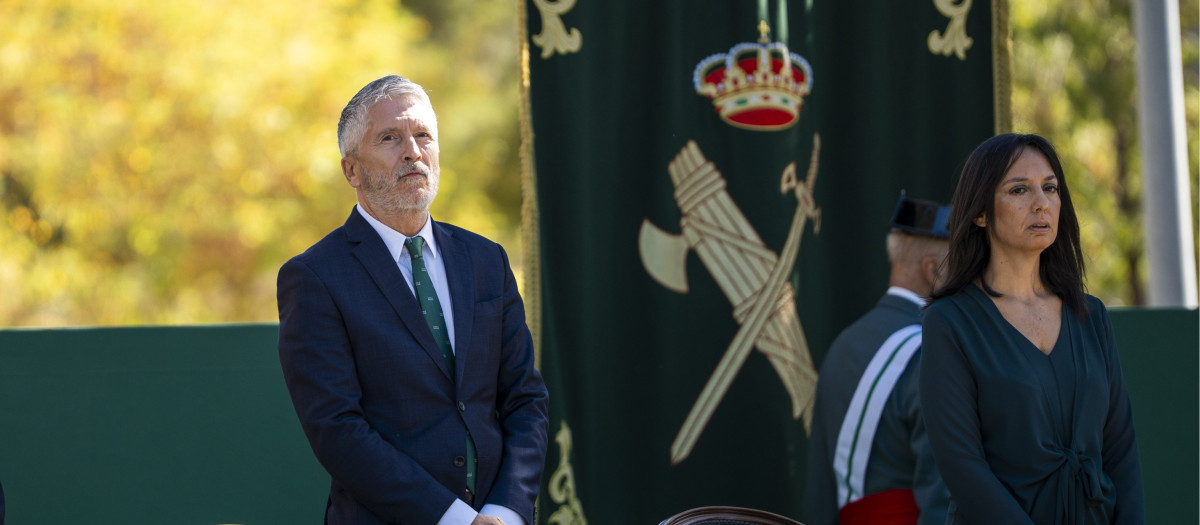 el ministro del Interior, Fernando Grande-Marlaska y la directora general de la Guardia Civil, Mercedes González