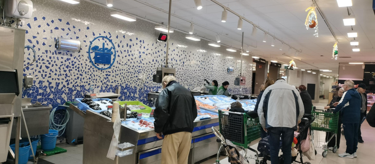 Imagen tomada en un supermercado de Mercadona