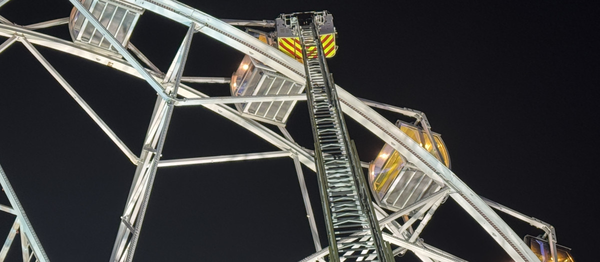 Imagen del resacate en el parque Mágicas Navidades en Torrejón de Ardoz.