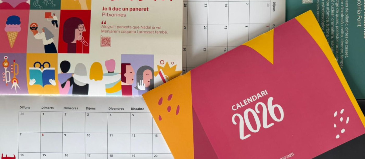 Calendario que anima a "hacer de todo" en catalán
