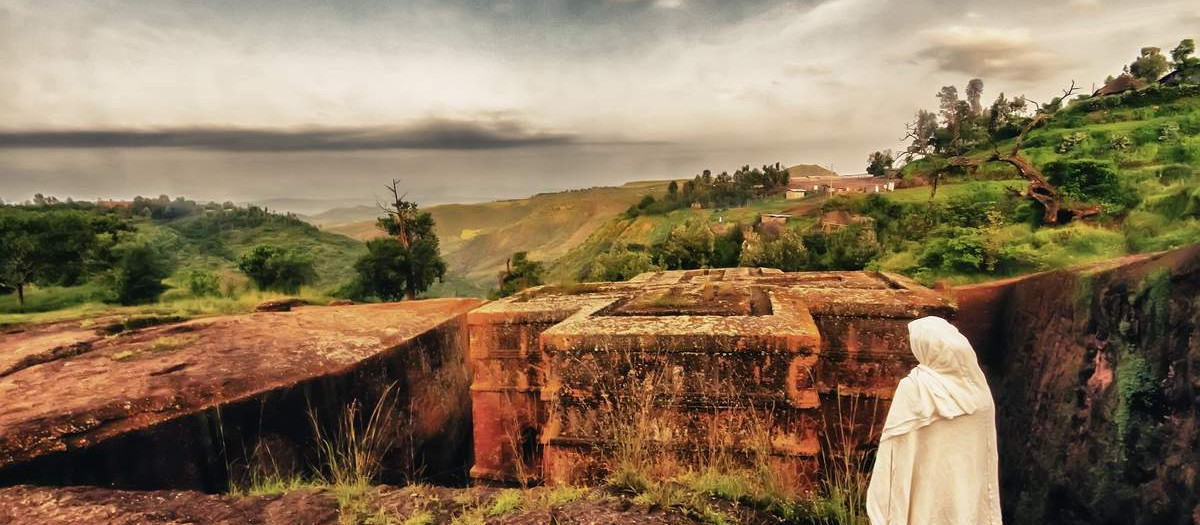 Peregrino en Lalibela (Etiopía)