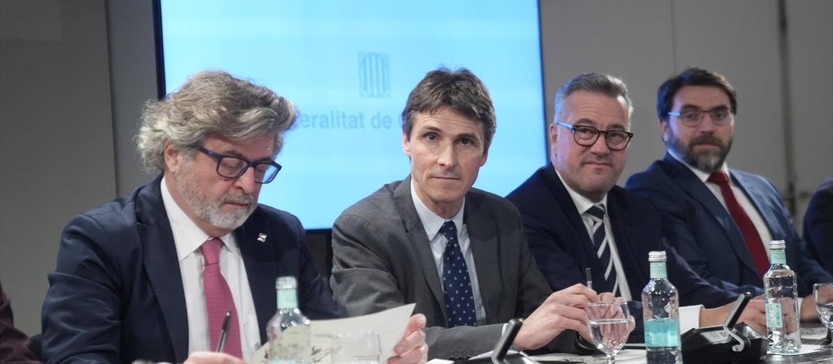 Salvador Vergés (centro), en una imagen de archivo