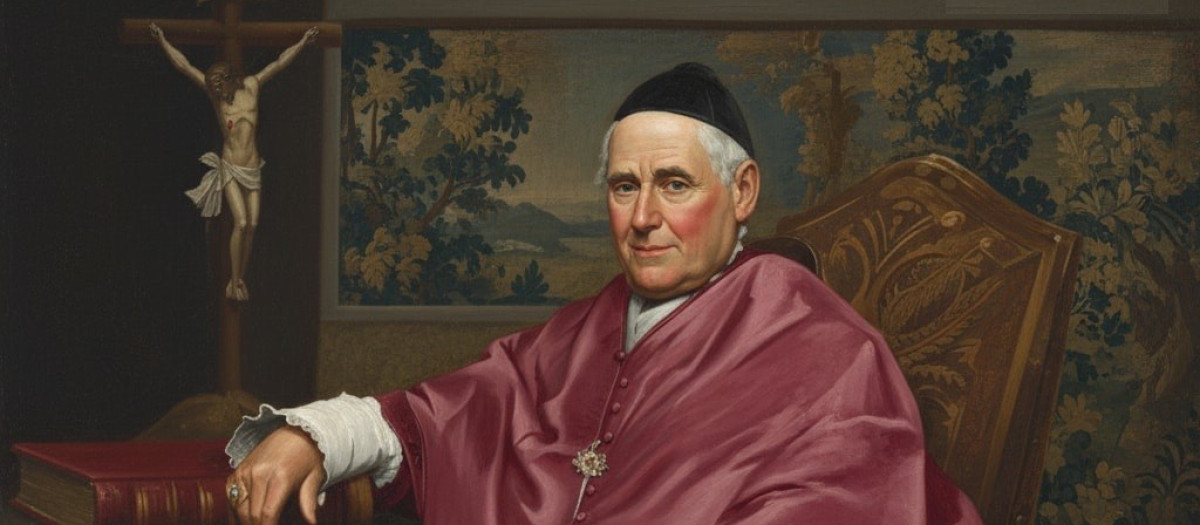 Retrato de José María de Urquinaona y Bidot, que fue obispo de Barcelona entre 1878 y 1883