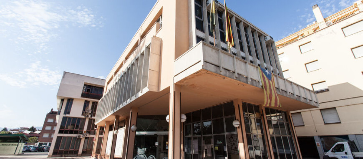 Exterior del ayuntamiento de Santa Coloma de Farners (Gerona)