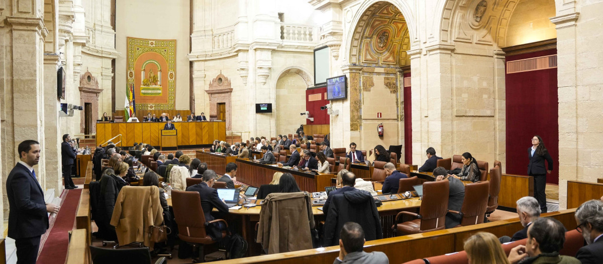 Salón de plenos del Parlamento de Andalucía (archivo)