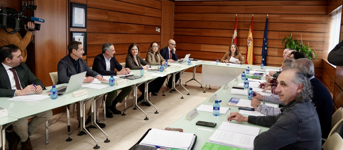 La consejera de Agricultura, Ganadería y Desarrollo Rural, María González Corral, preside la reunión del Consejo Agrario de Castilla y León