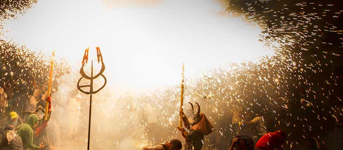 'Correfoc ' en Sant Sebastià