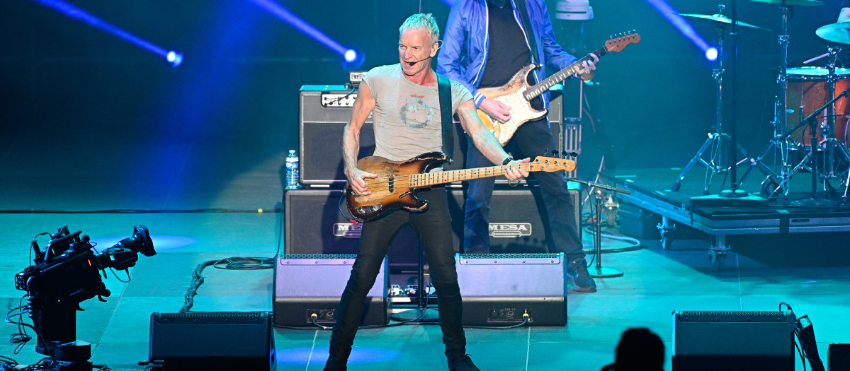 Sting en una imagen de archivo en concierto