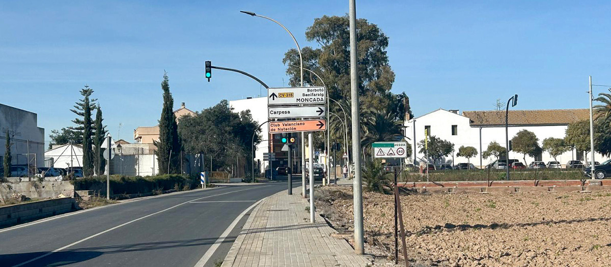 Imagen de archivo de la pedanía valenciana de Poble Nou donde la Diputación va a construir una nueva glorieta
