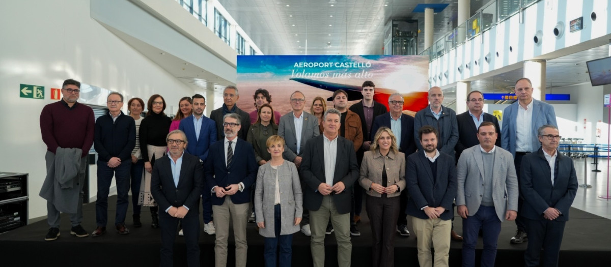 Imagen de la presentación de las rutas del aeropuerto de Castellón