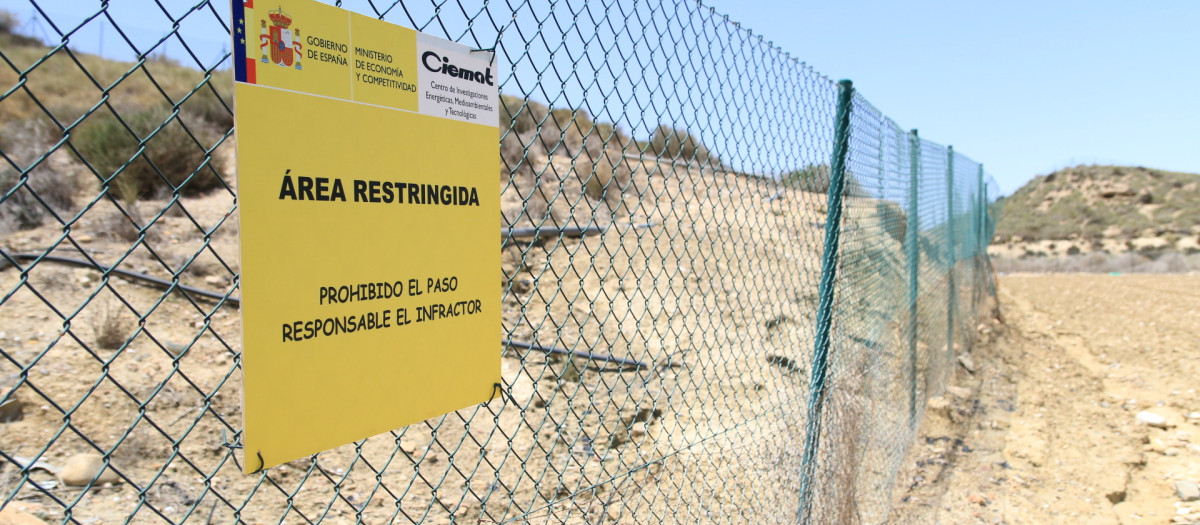 Detalle de la parcela contaminada por el accidente nuclear en Palomares (archivo)