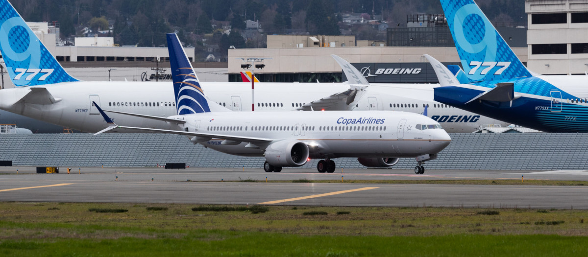 Un avión de la aerolínea panameña Copa Airlines