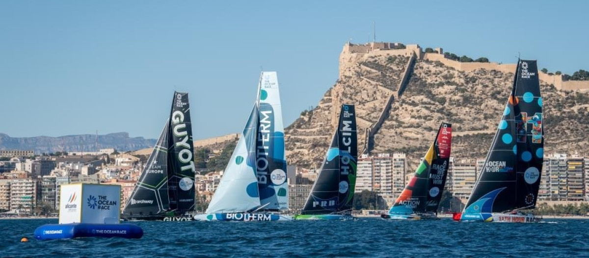 Imagen de archivo de la prueba The Ocean Race partiendo desde Alicante.