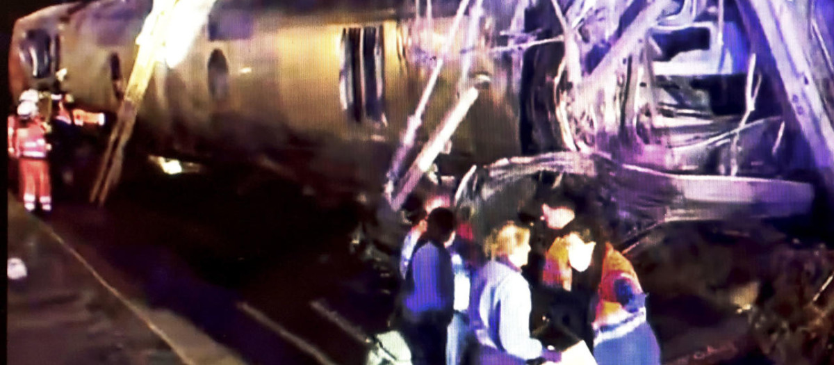 Imagen del descarrilamiento