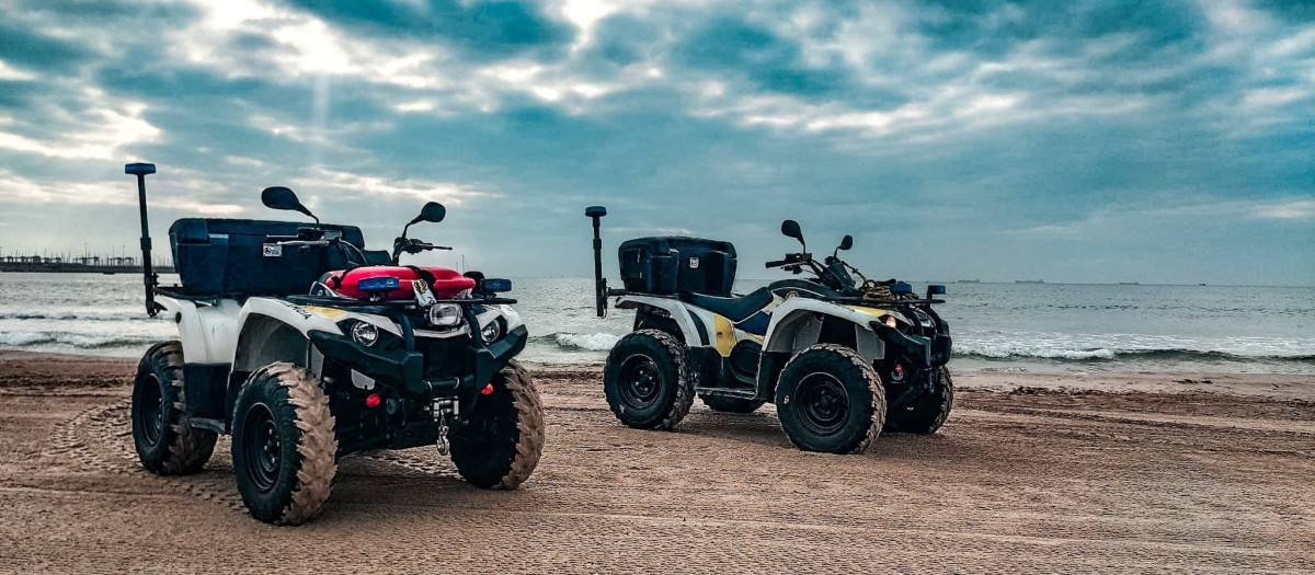 Imagen de unas patrullas de la Policía Local de Valencia