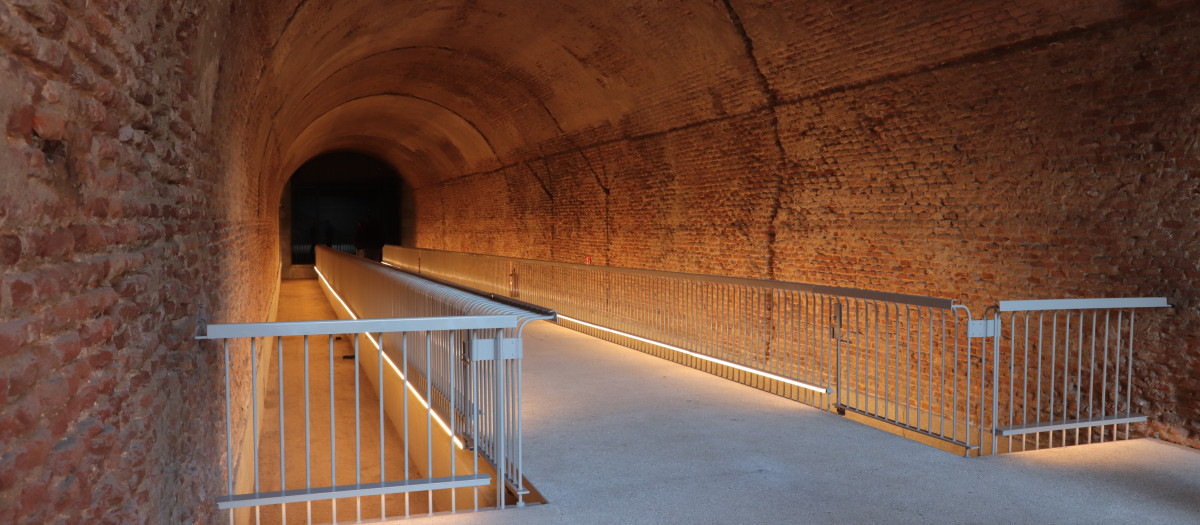 Interior del túnel rehabilitado